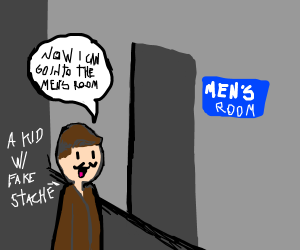 Image result for men's room cartoon